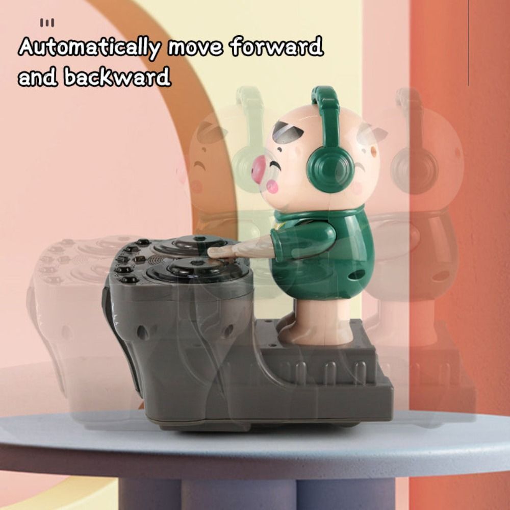 DJ Rock Musical Pig Robot Toy – Interactive Fun with LED Lights for Kids