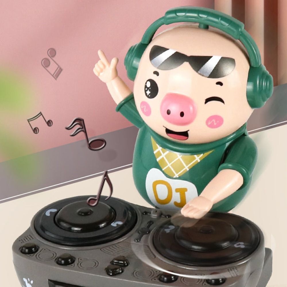 DJ Rock Musical Pig Robot Toy – Interactive Fun with LED Lights for Kids