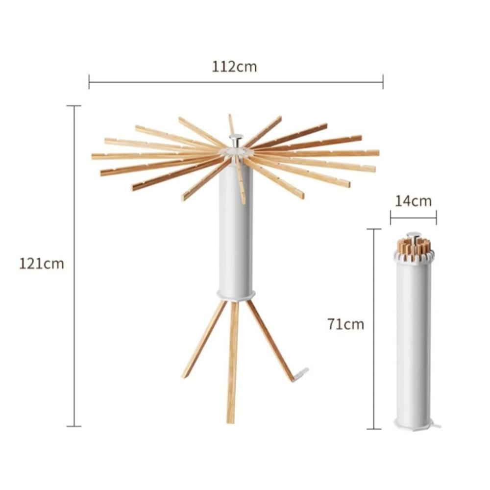 Foldable Wooden Clothes Drying Rack-Wevllo