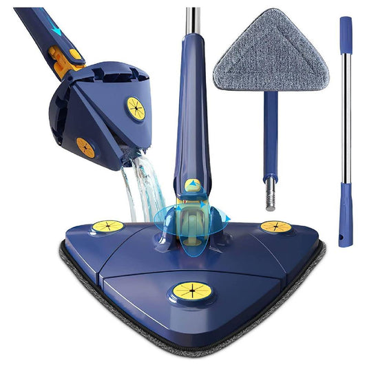 360° Rotating Triangle Mop – Reach Every Corner with Ease