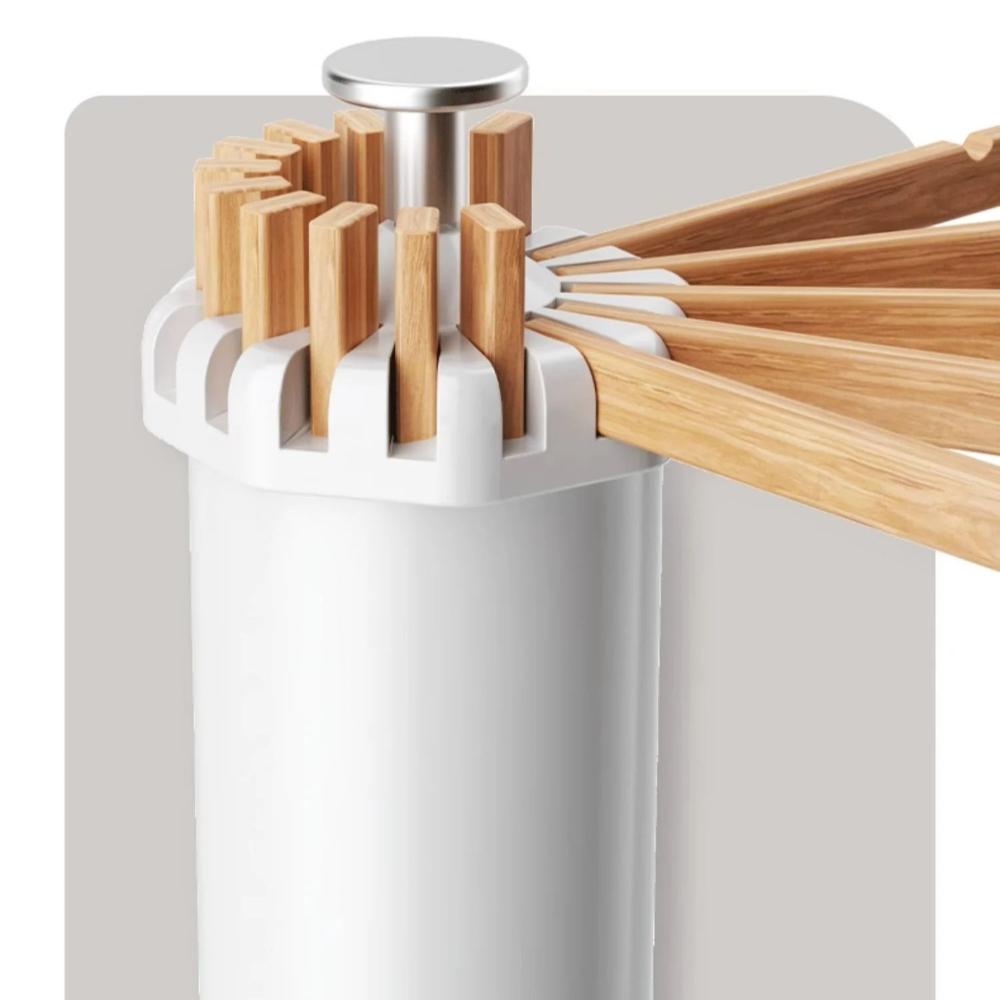 Foldable Wooden Clothes Drying Rack