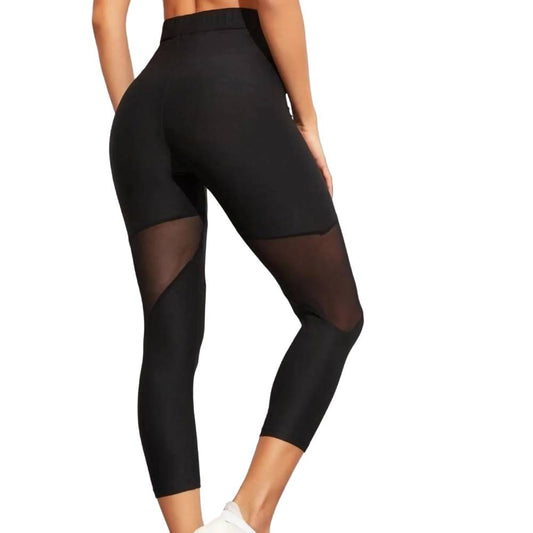High-Waist Elastic Gym Leggings-Wevllo