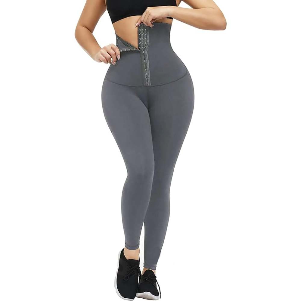 High-Waist Gym Leggings with Support Band-Wevllo