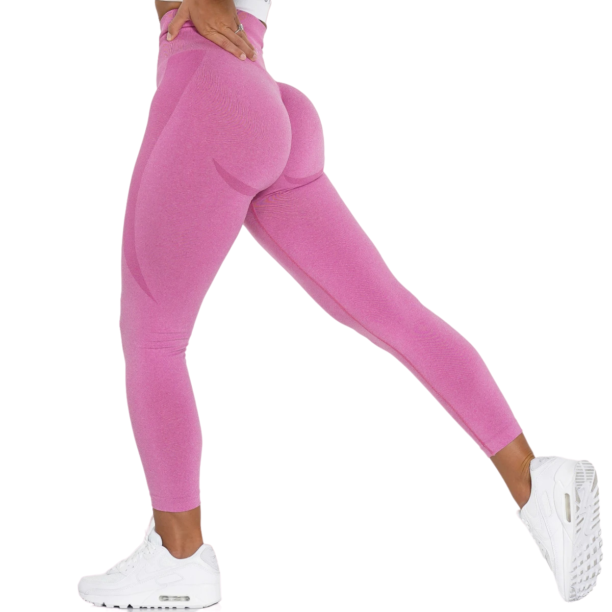 High-Waist Seamless Gym Leggings-Wevllo