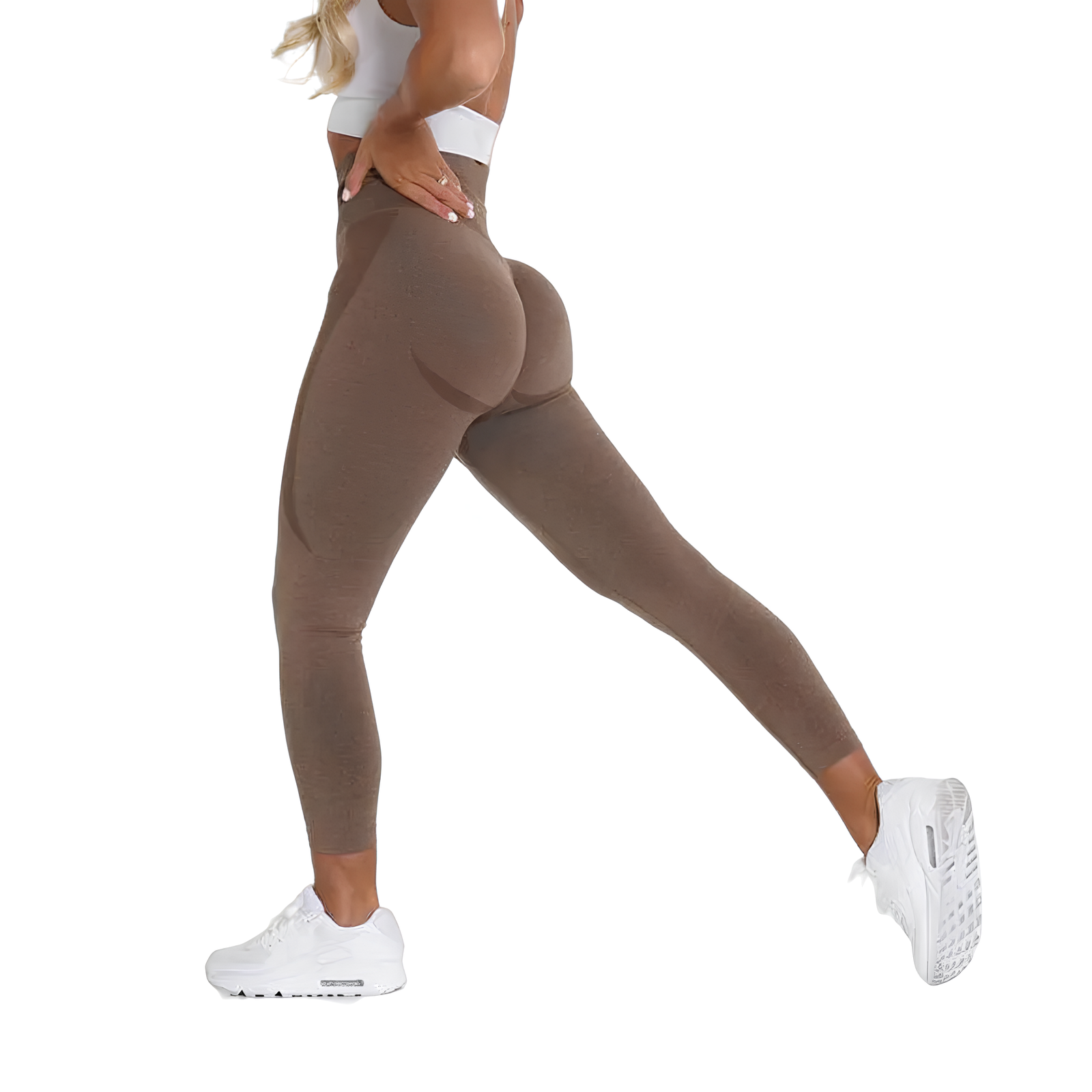 High-Waist Seamless Gym Leggings-Wevllo